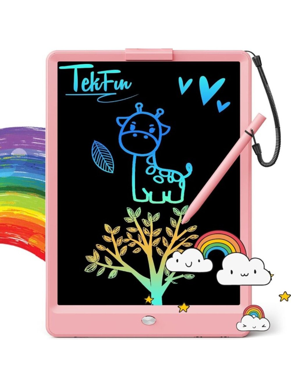 10" LCD Writing Tablet for Kids - Mess-Free Doodle Board, Travel Toy & Gift for